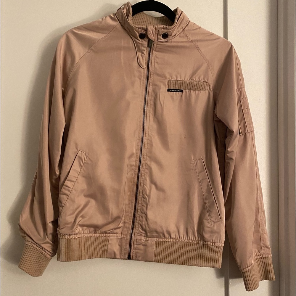 MEMBERS ONLY Iconic Racer Jacket - Pink Satin